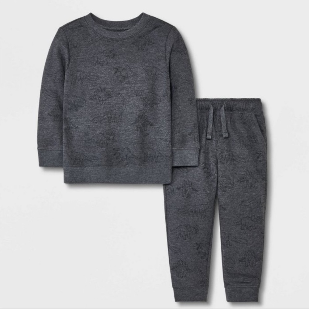 NWT Grey dinosaur set
